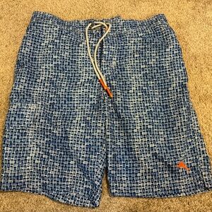Tommy Bahama Women’s Size S Beach/Swim Shorts- Blue Geometric Print